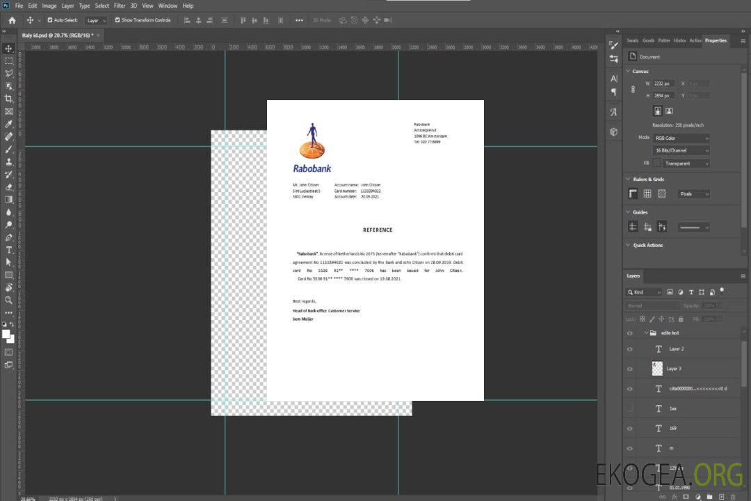 Référence Pays , Bas , Rabobank , closure template